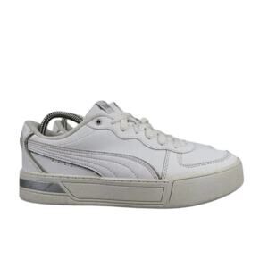 Puma Shoes Womens 8.5 Sneakers Casual Leather Platform Lifestyle Trainers White